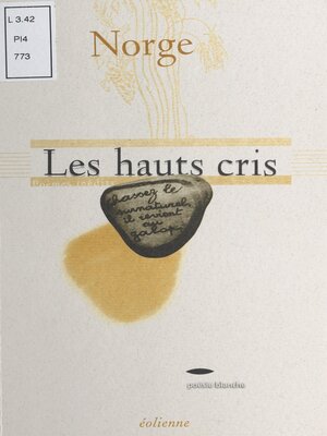 cover image of Les hauts cris